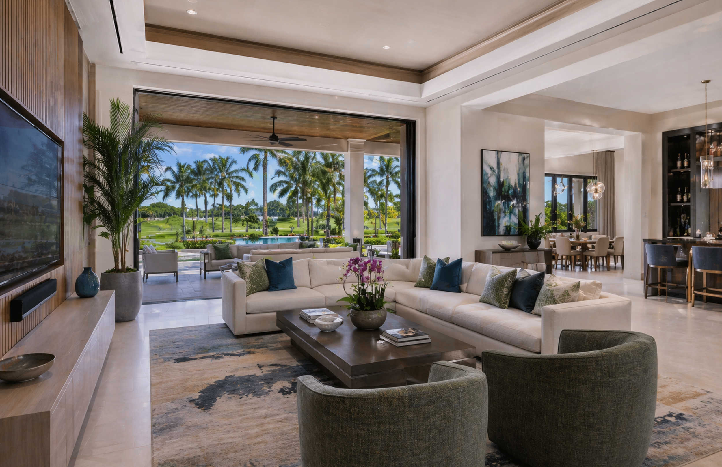 Azure Palm, interior design by The Painted View Interiors, Fort Lauderdale