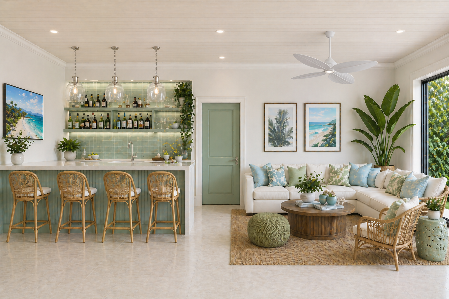 Azure Palm, residential interior by The Painted View Interiors, Fort Lauderdale