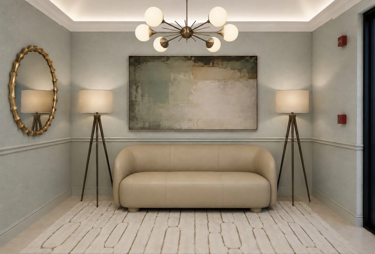 Country Club Lobby, residential interior by The Painted View Interiors, Fort Lauderdale