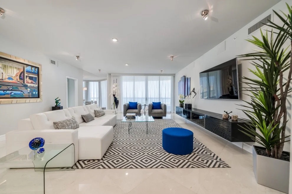 Modernist Penthouse, residential interior by The Painted View Interiors, Fort Lauderdale