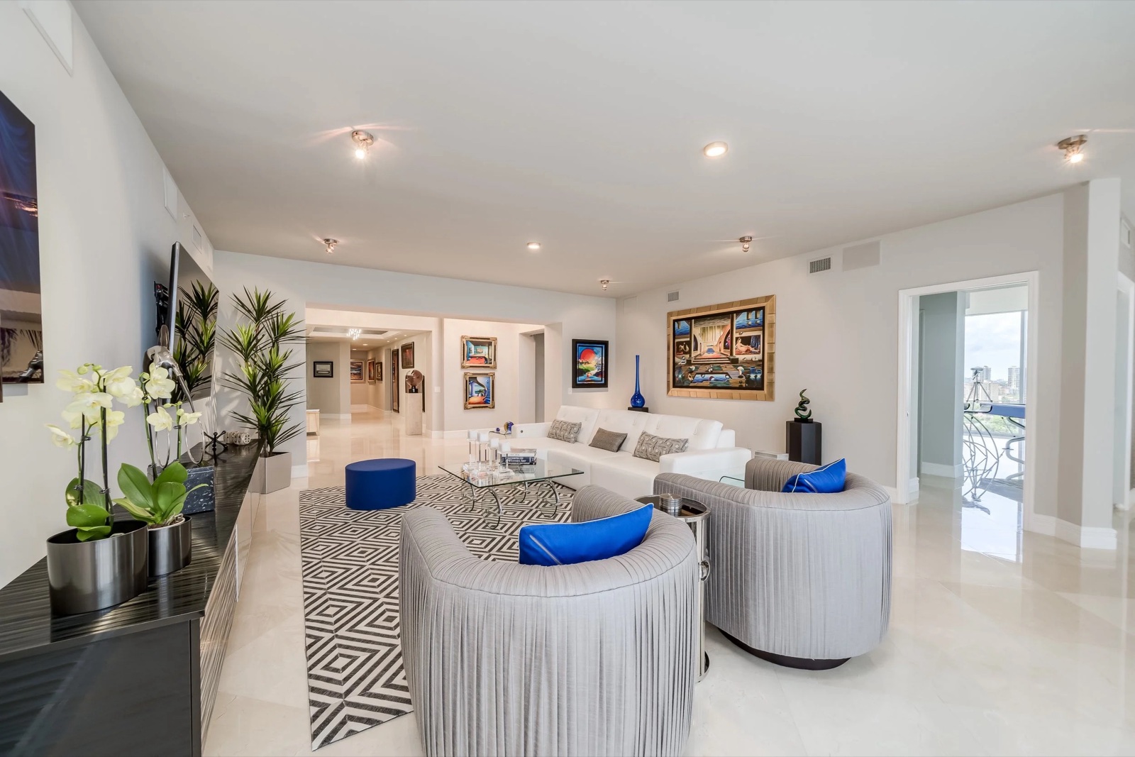 Modernist Penthouse, residential interior by The Painted View Interiors, Fort Lauderdale