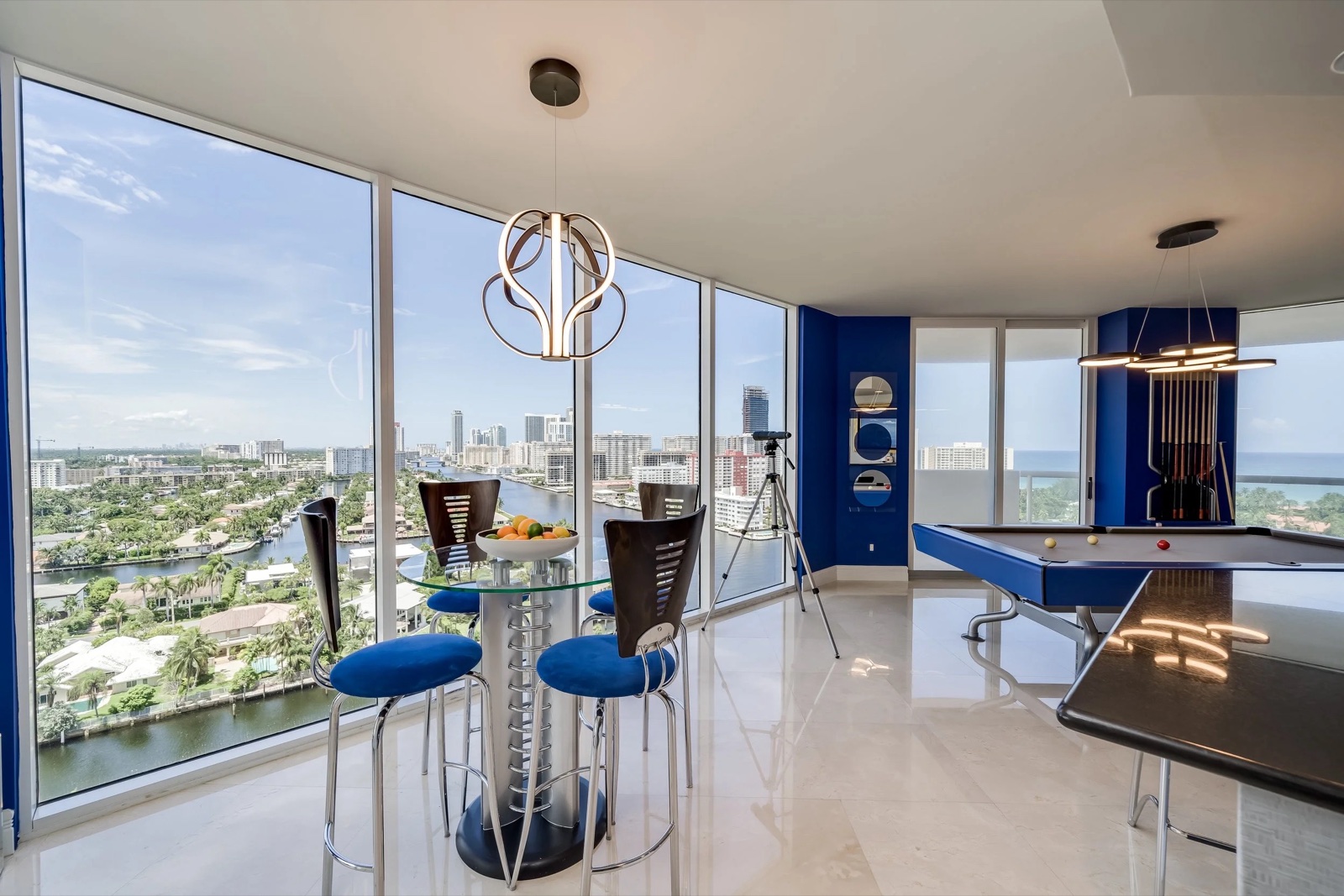 Modernist Penthouse, residential interior by The Painted View Interiors, Fort Lauderdale