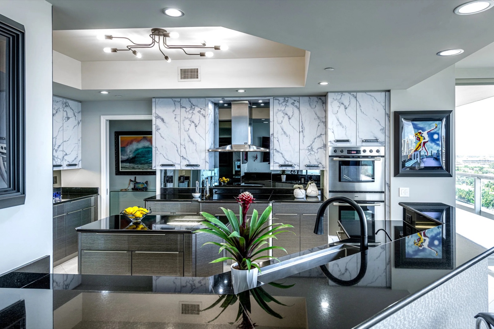 Modernist Penthouse, residential interior by The Painted View Interiors, Fort Lauderdale