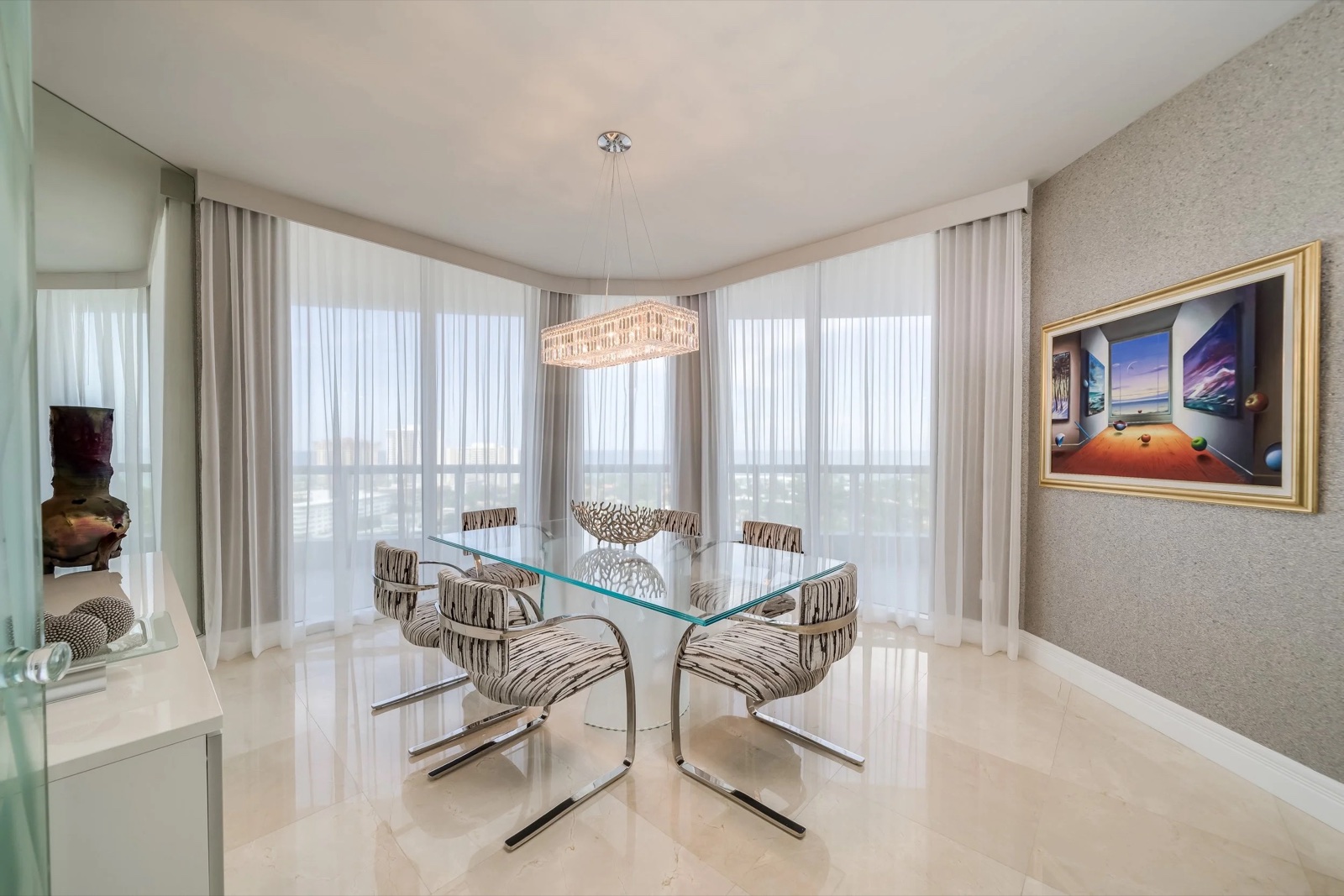 Modernist Penthouse, residential interior by The Painted View Interiors, Fort Lauderdale