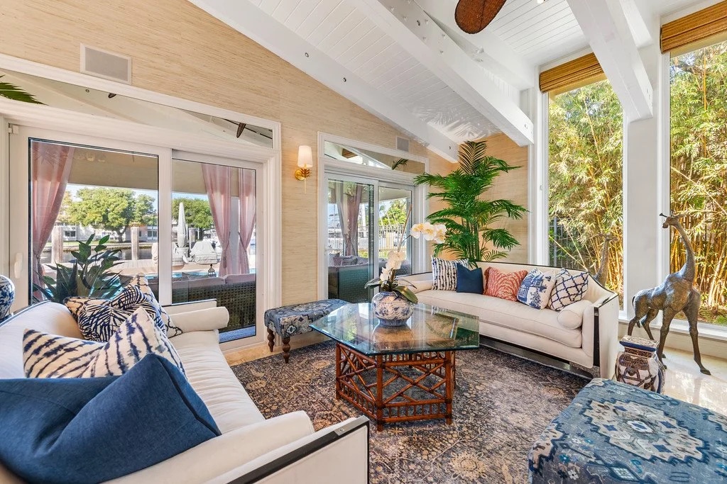 Sunrise Key Estate, residential interior by The Painted View Interiors, Fort Lauderdale