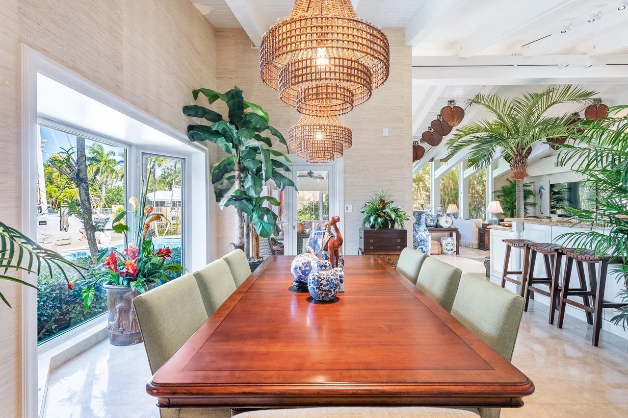Sunrise Key Estate, residential interior by The Painted View Interiors, Fort Lauderdale